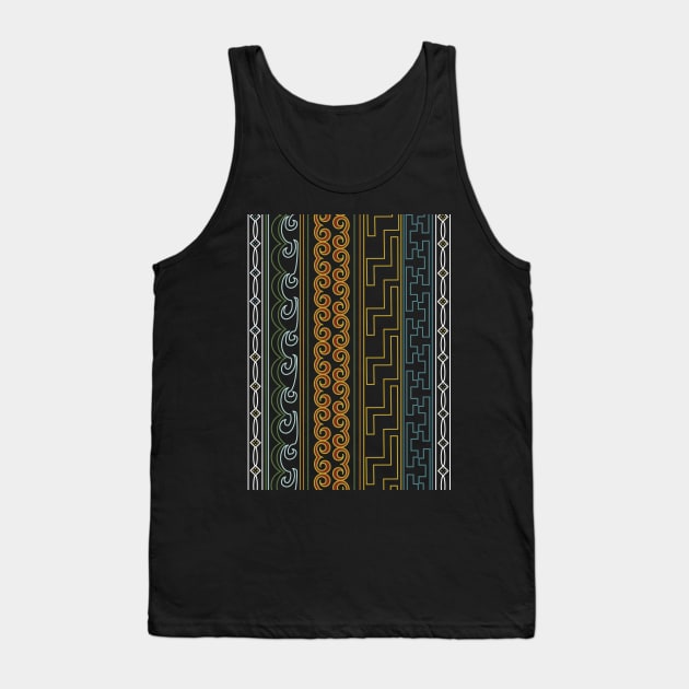 Nuosu Yi Inspired Design - Vertical Tank Top by WinnonaPartners